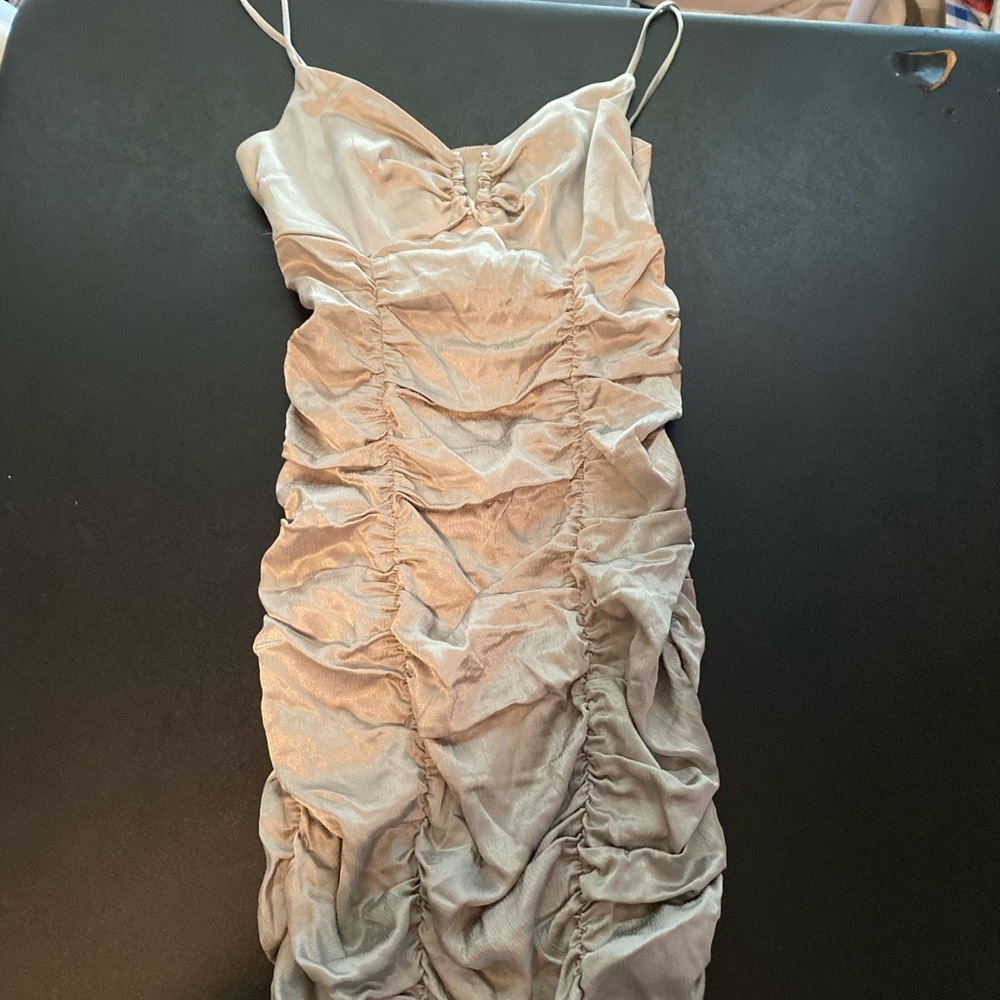 Zara silver dress